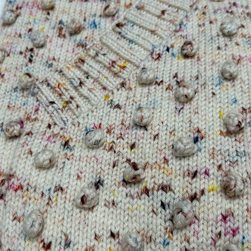 Misha & Puff Merino Wool Confetti Long Popcorn Sweater - Picture 10 of 13
